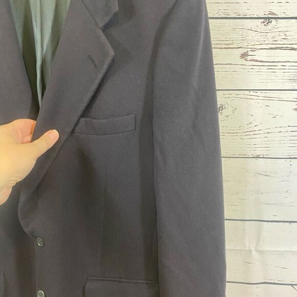 Burberry 100% Cashmere Navy Jacket Size 37 Short - Picture 4 of 10